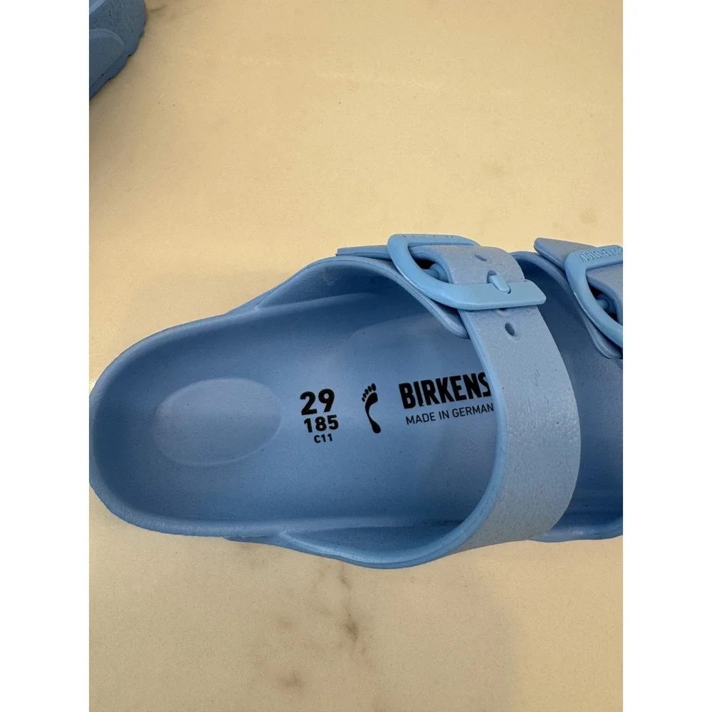 Birkenstock‎ Arizona EVA Sandals Kids Youth Size 11 29 Sky Blue Slip On Slides